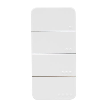 Shelly blu rc button 4 zb afstandsbediening (wit, bluetooth 5 (le), zigbee)