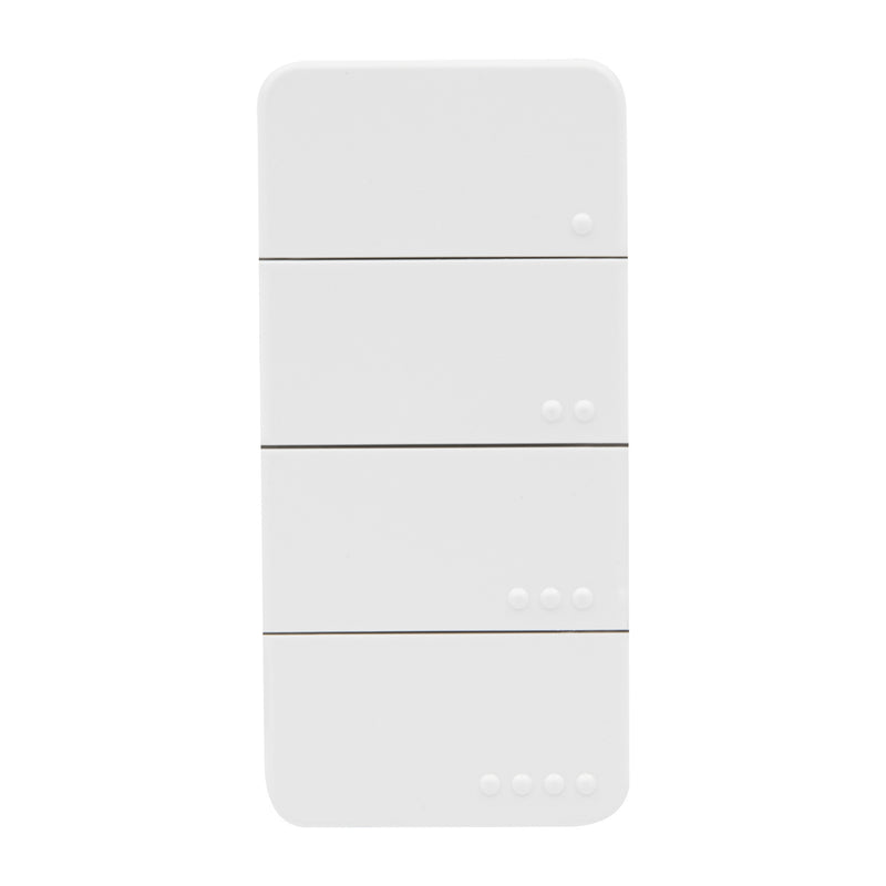 Load image into Gallery viewer, Shelly blu rc button 4 zb afstandsbediening (wit, bluetooth 5 (le), zigbee)
