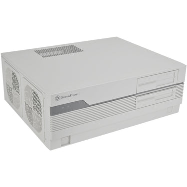 Silverstone flp01 htpc behuizing (crème | 2x usb-a | 1x usb-c)