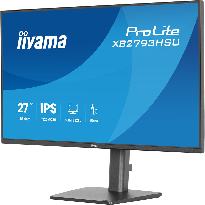 Load image into Gallery viewer, Iiyama prolite xb2793hsu-b1 27 monitor (zwart (mat), 120hz, hdmi, displayport, usb, audio)
