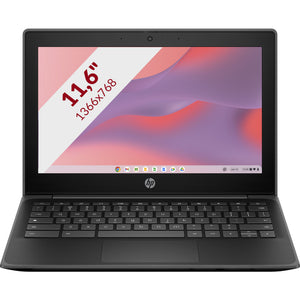 Hp fortis g1i 11 (b80pqes) 11.6 laptop (zwart | intel n150 | intel graphics | 4 gb | 32 gb | touch)