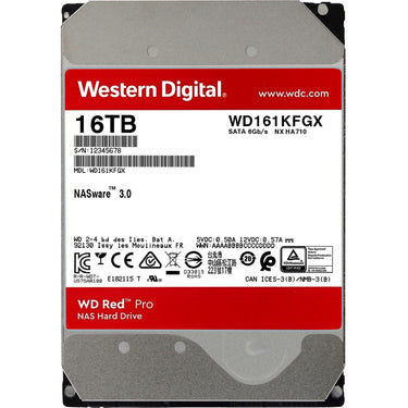Wd red pro 16 tb harde schijf (161kfgx, sata 600, 24 7, af)