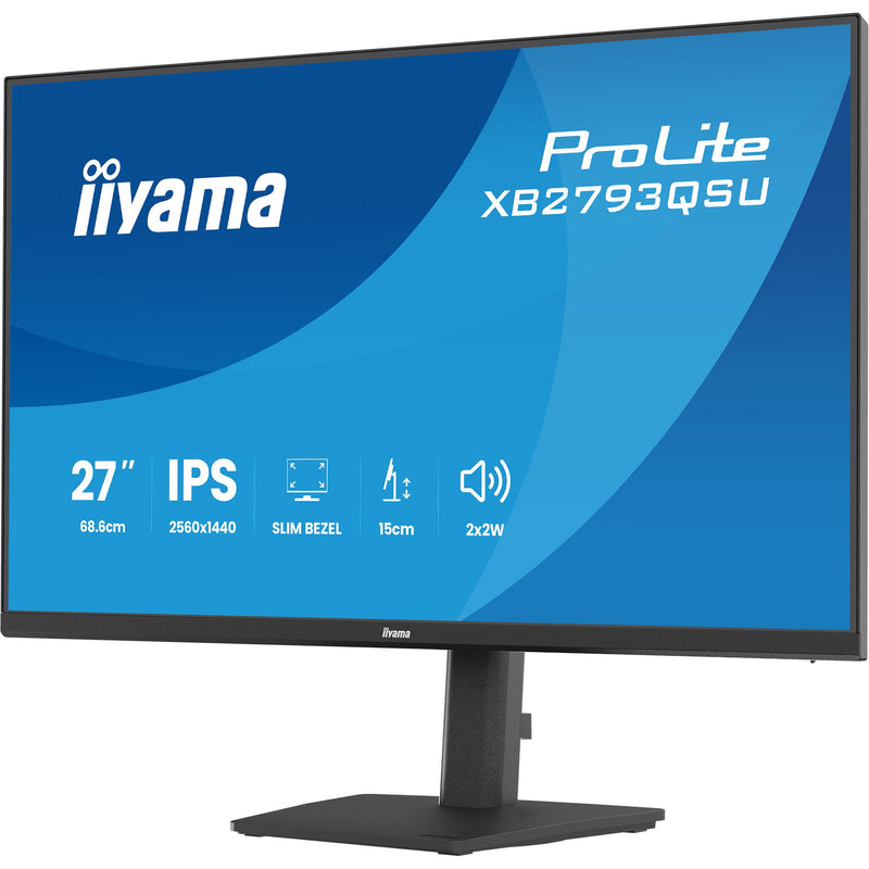 Load image into Gallery viewer, Iiyama prolite xb2793qsu-b1 27 monitor (zwart (mat), hdmi, displayport, usb, audio)
