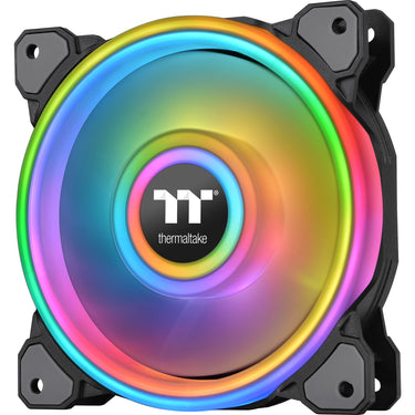 Thermaltake riing quad 14 rgb radiator fan tt premium edition single fan pack case fan (zwart, 140 x 140 x 25 mm)