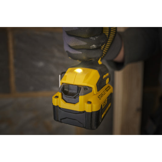 Stanley fatmax v20 18v slagschroevendraaier (zwart geel, accu en oplader inbegrepen, met koffer)