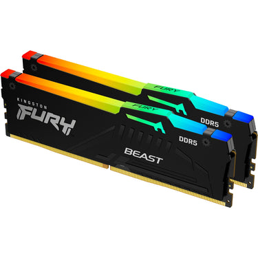 Kingston fury 64 gb ddr5-5200 kit werkgeheugen (kf552c40bbak2-64, beast rgb)
