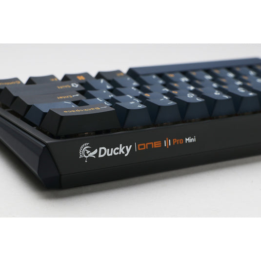 Ducky one 3 pro mini rgb mechanisch gaming toetsenbord (zwart, us lay-out (qwerty), cherry mx2a blue, 60%, rgb led, double-shot pbt, quack mechanics, hot swap)
