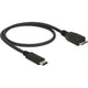 Delock usb-c 3.1 > usb 3.1 micro-usb adapter (zwart, 0,5 meter, usb 3.1 gen 2)