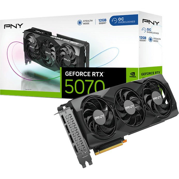 Load image into Gallery viewer, Pny geforce rtx 5070 oc grafische kaart (dlss 4, 3x displayport, 1x hdmi 2.1)
