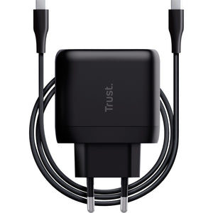 Trust maxo usb-c-oplader van 65 w (zwart)