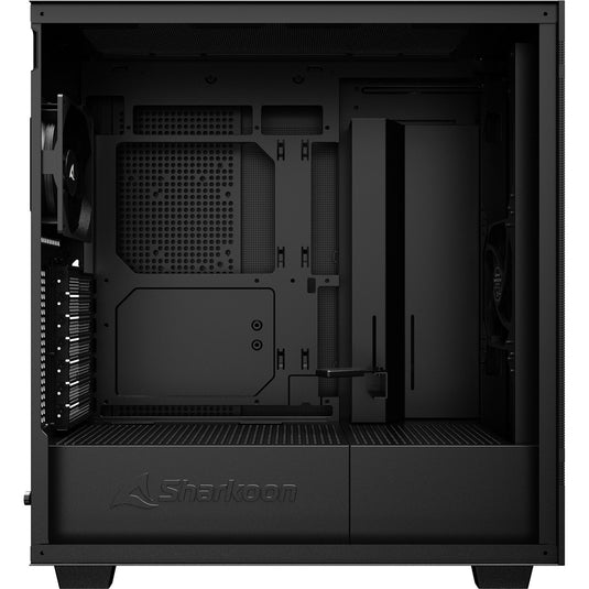 Sharkoon rebel c50 black midi tower behuizing (zwart | 2x usb-a | 1x usb-c)