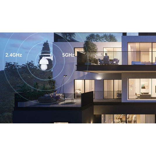 Foscam sd8p, 4k 8mp dual-band wifi ptz buiten beveiligingscamera (wit)