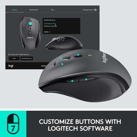 Logitech muis 910-006034 zwart