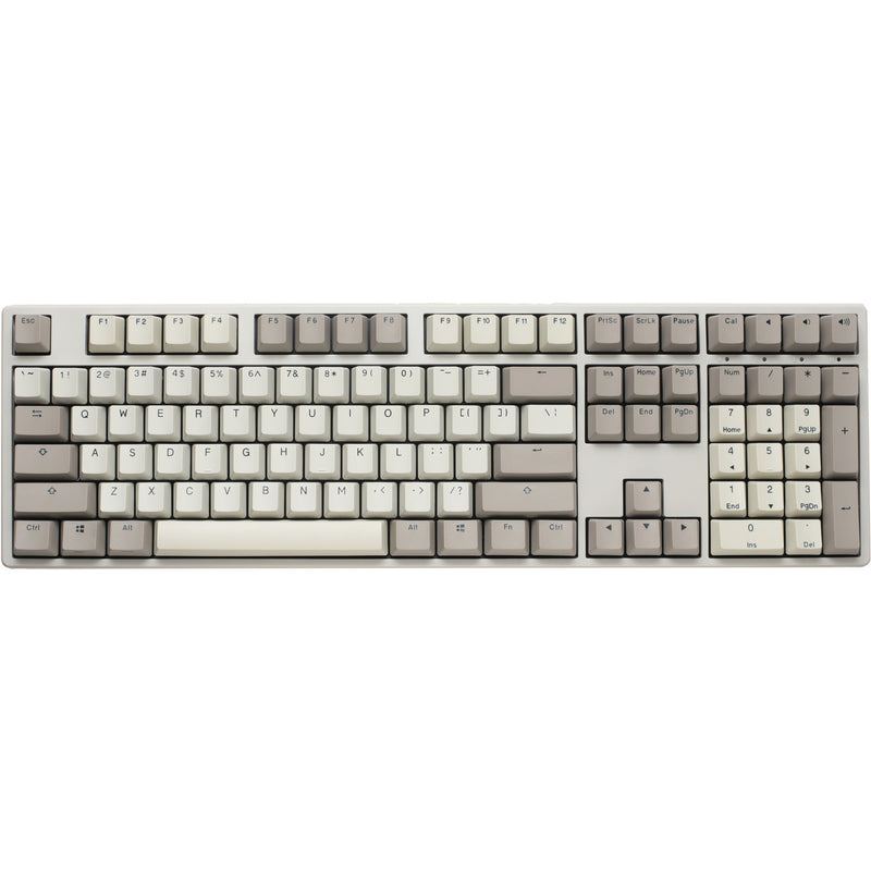 Load image into Gallery viewer, Ducky origin vintage mechanisch toetsenbord (grijs, us lay-out (qwerty), cherry mx brown, 100%, hot swap, pbt double-shot keycaps)
