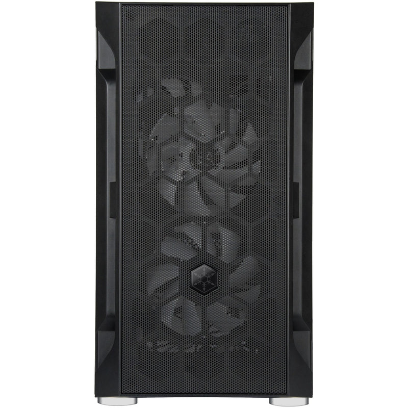 Load image into Gallery viewer, Silverstone sst-fah1mb-pro midi tower behuizing (zwart | 3x usb-a | rgb | tempered glass)
