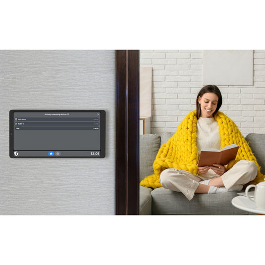 Shelly wall display x2i bedieningspaneel (zwart, touchscreen, wi-fi 6, bluetooth 5.4)