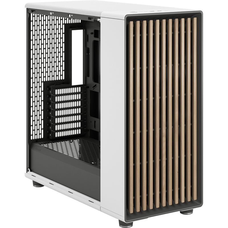Afbeelding laden in galerijviewer, Fractal design north xl rc chalk white tg clear midi tower behuizing (wit houtkleur | 2x usb-a | 1x usb-c | tempered glass)
