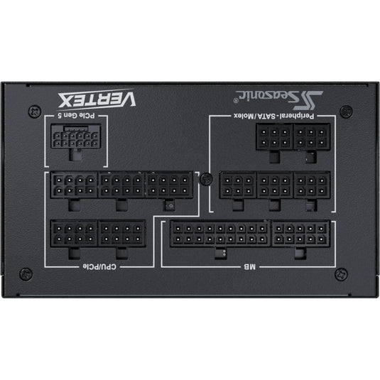 Seasonic vertex px-850 modulaire 850 watt voeding (zwart, 1x 12v-2x6, 3x pcie)