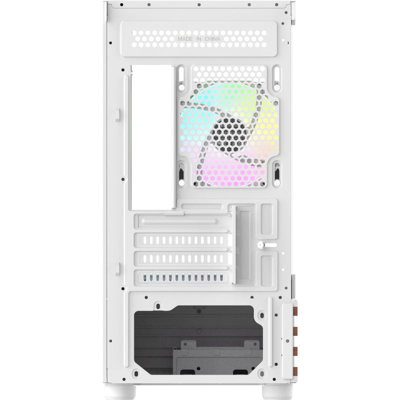 Load image into Gallery viewer, Thermaltake view 170 ws argb mini tower behuizing (wit houtkleur | 2x usb-a | rgb | tempered glass)
