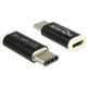 Delock usb-c 2.0 > micro-usb adapter (zwart)