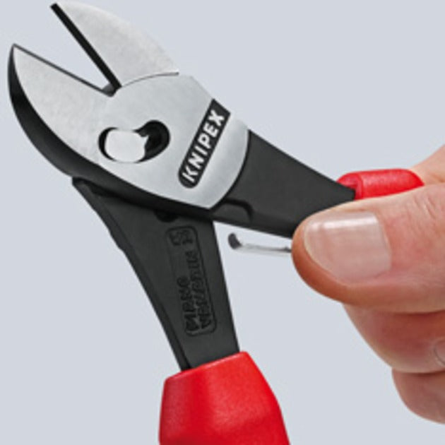 Load image into Gallery viewer, Knipex twinforce zijsnijtang 7372180f kniptang (rood blauw)
