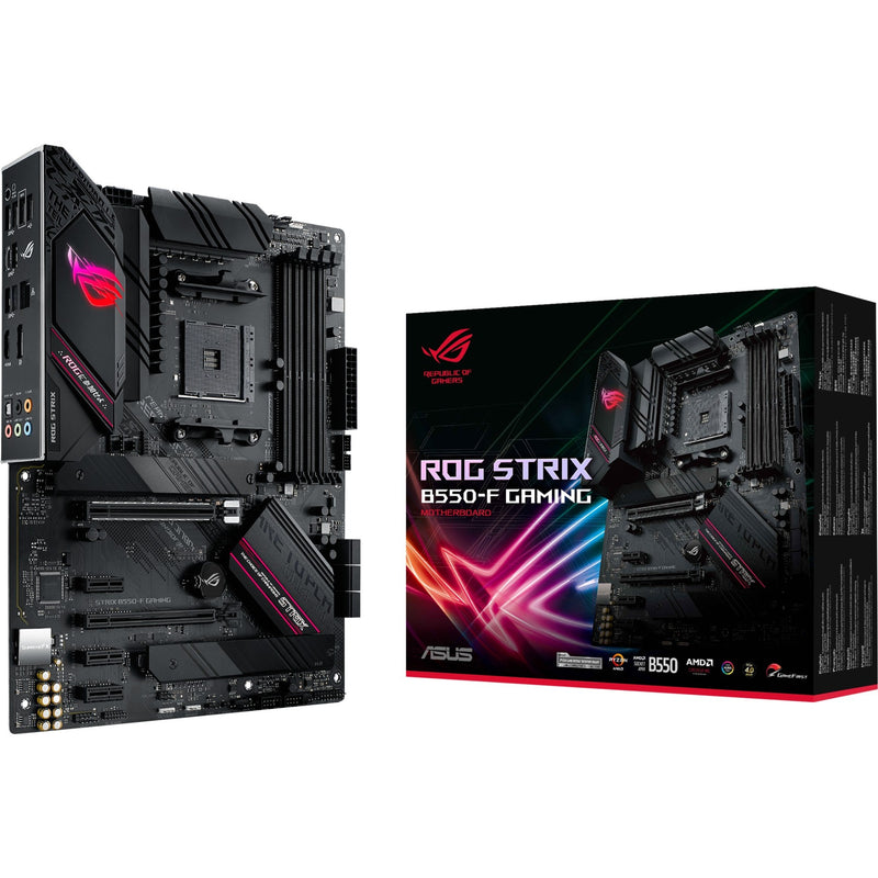 Load image into Gallery viewer, Asus rog strix b550-f gaming socket am4 moederbord (zwart, raid, 2.5gb-lan, sound, atx)
