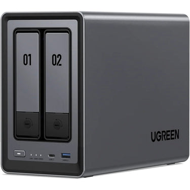 Ugreen nasync dxp2800 (grijs, 2,5gbe, hdmi, usb-c)