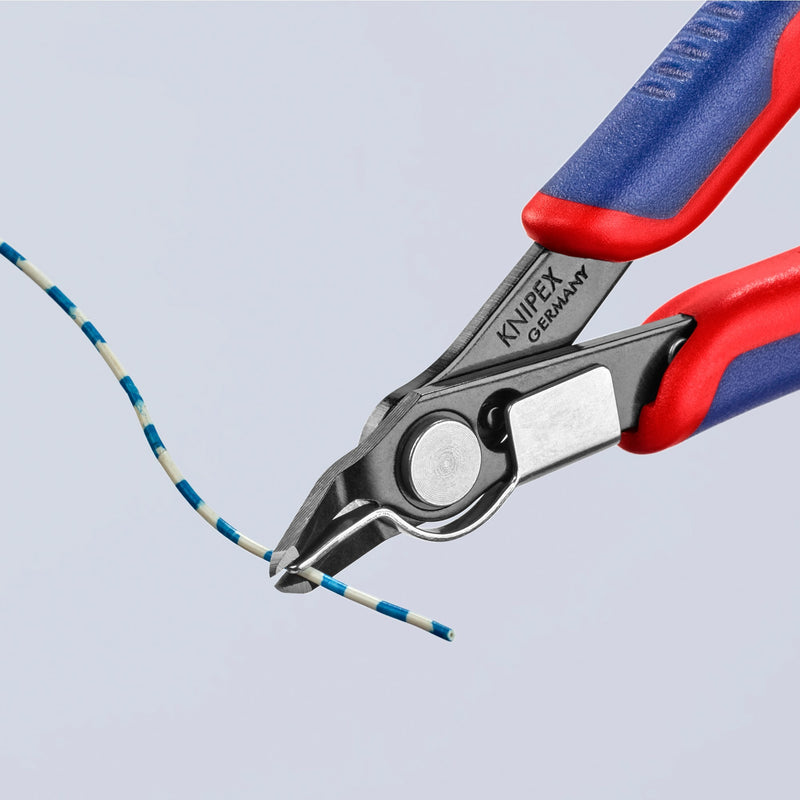 Load image into Gallery viewer, Knipex electronic super knips 78 41 125 elektronica-tang (rood blauw)
