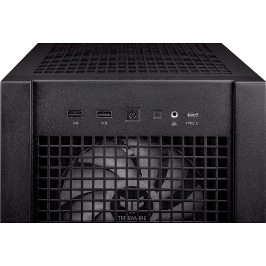 Asus tuf gaming gt302 argb midi tower behuizing (zwart | 2x usb-a | 1x usb-c | rgb | tempered glass)