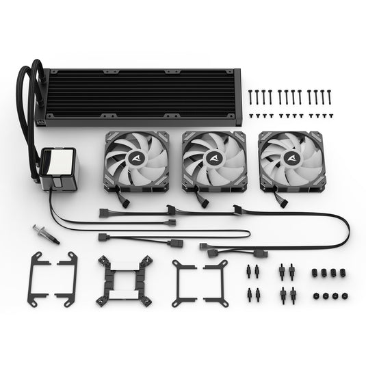 Sharkoon s60 argb waterkoeling (zwart, 4-pin pwm)