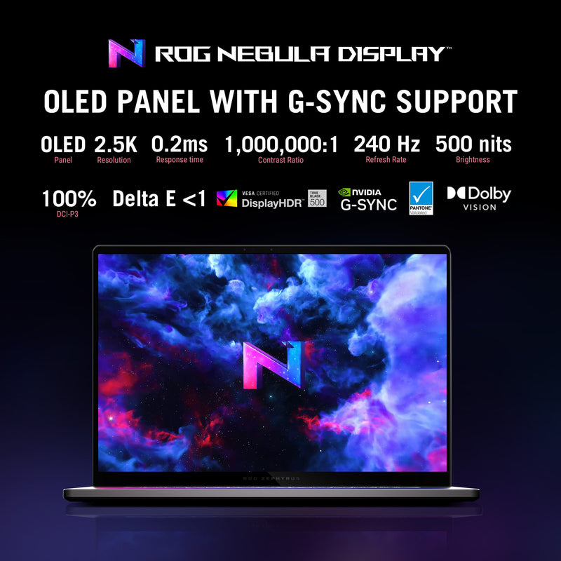 Afbeelding laden in galerijviewer, Asus rog zephyrus g16 gu605cp-qr103w 16 gaming laptop (grijs | core ultra 9 285h | rtx 5070 | 32 gb | 1 tb ssd)
