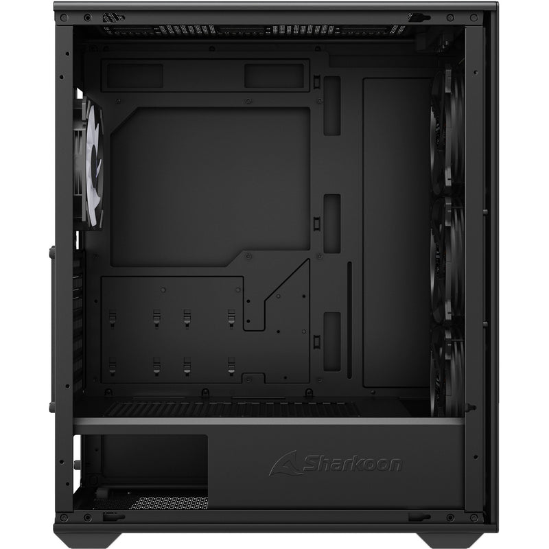 Load image into Gallery viewer, Sharkoon vk3 rgb midi tower behuizing (zwart | 2x usb-a | rgb | tempered glass)
