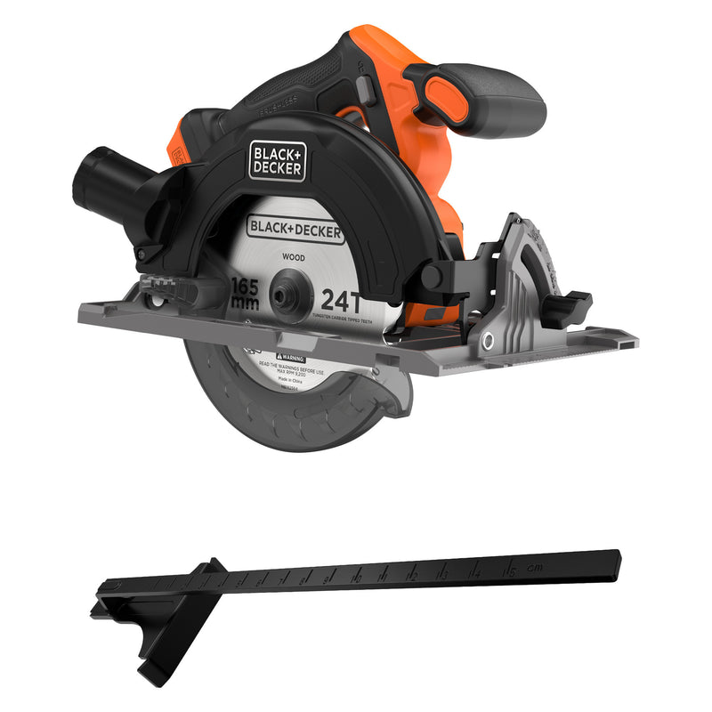 Load image into Gallery viewer, Black+decker 18v brushless cirkelzaag 165mm handcirkelzaag (zwart oranje, accu en oplader niet inbegrepen)

