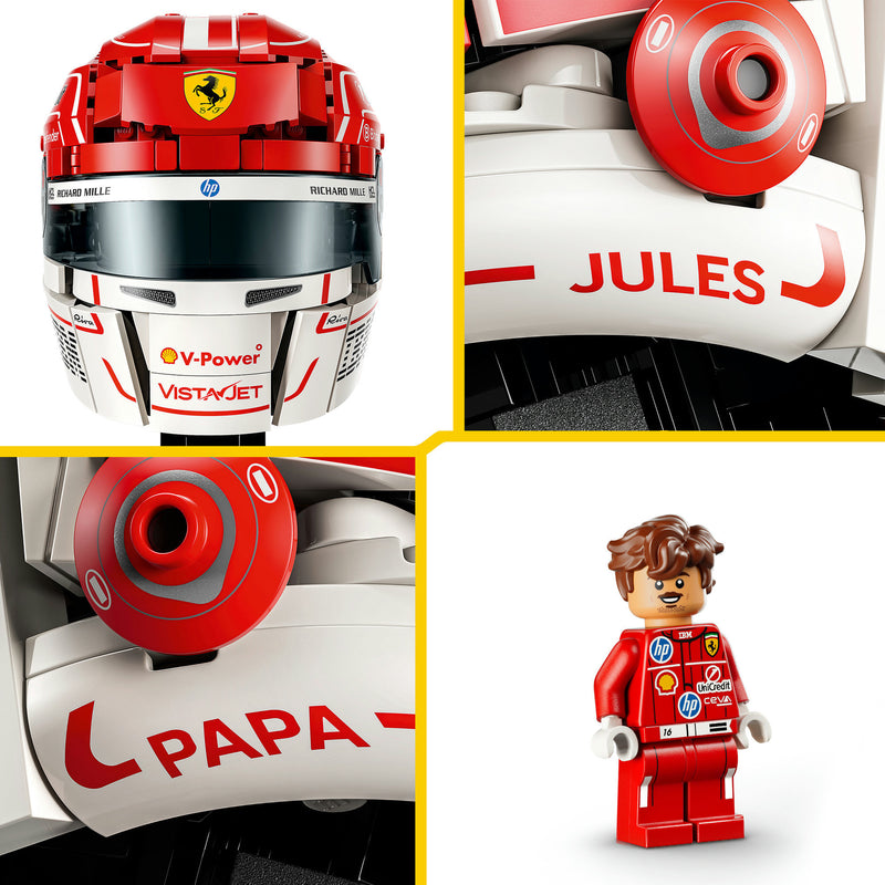 Afbeelding laden in galerijviewer, Lego editions scuderia ferrari hp helm van charles leclerc - 43014
