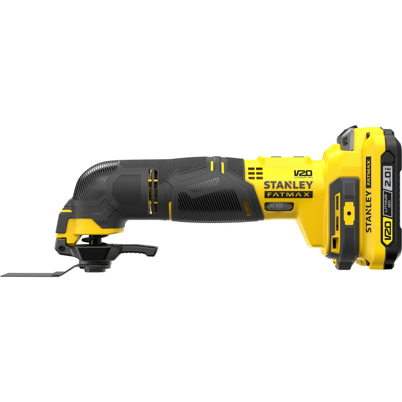 Load image into Gallery viewer, Stanley fatmax v20 18v multitool multifunctioneel gereedschap (geel zwart, koffer, 2 accu's (2.0ah) en oplader (2a) inbegrepen)
