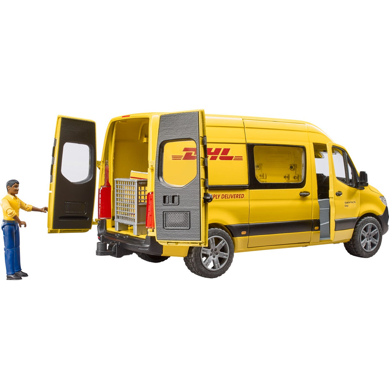 Load image into Gallery viewer, Bruder mb sprinter dhl met bestuurder modelvoertuig (02671)
