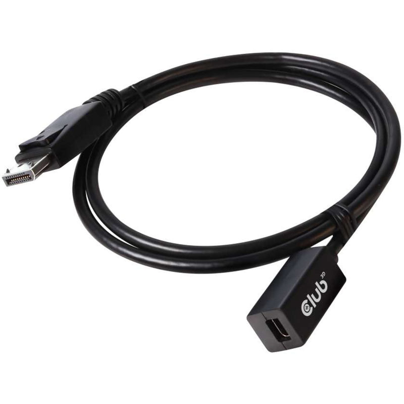 Load image into Gallery viewer, Club 3d mini-displayport naar displayport 1.4 (male) verlengkabel (zwart, 1 meter)
