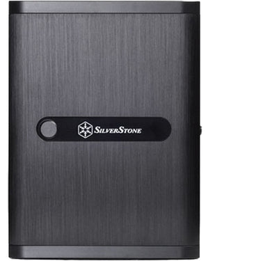 Silverstone sst-ds380b mini tower behuizing (zwart | 2x usb-a)