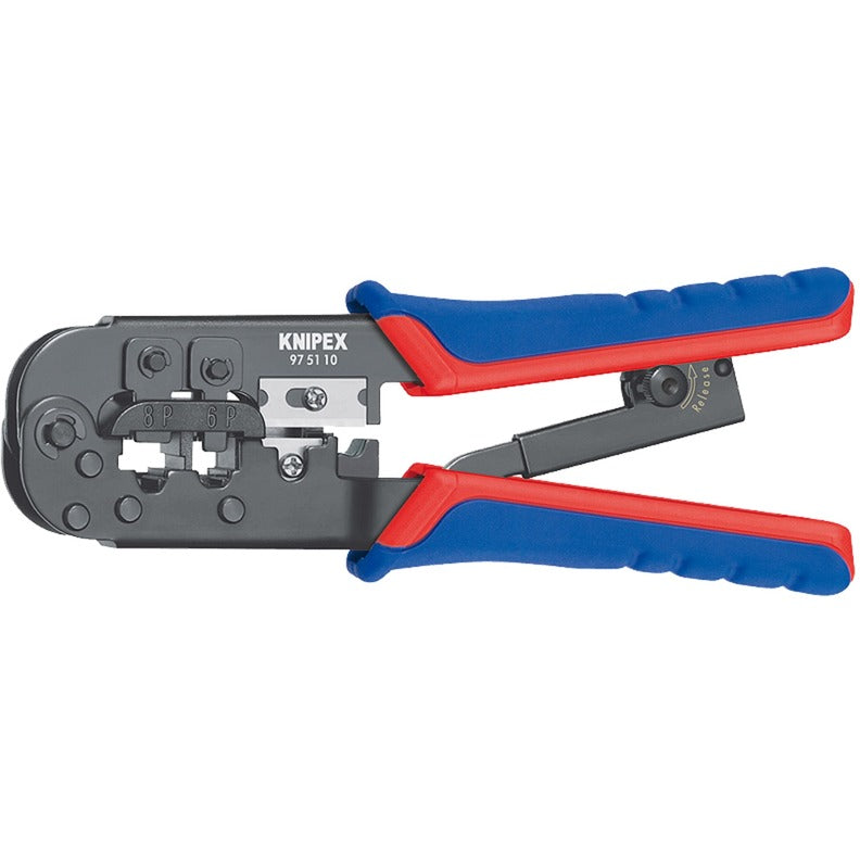 Load image into Gallery viewer, Knipex krimptang voor western-stekkers 975110 (blauw rood, rj 11 12 45 )
