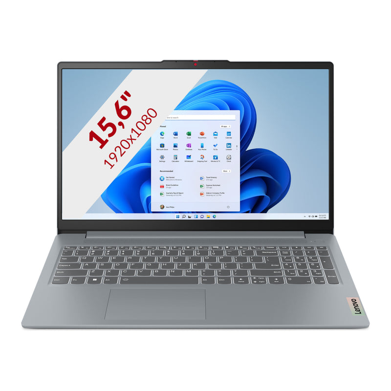 Load image into Gallery viewer, Lenovo ideapad slim 3 15amn8 (82xq014bmh) 15.6 laptop (grijs | r3 7320u | radeon 610m graphics | 8 gb | 512 gb ssd)
