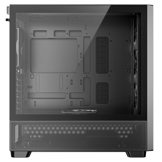 Antec flux midi tower behuizing (zwart | 2x usb-a | 1x usb-c | tempered glass)