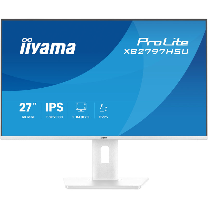 Load image into Gallery viewer, Iiyama prolite xb2797hsu-w1 27 monitor (wit (mat), 120 hz, hdmi, displayport, usb, audio)
