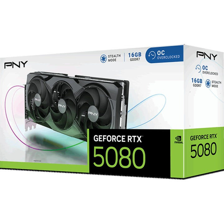 Load image into Gallery viewer, Pny geforce rtx 5080 oc grafische kaart (dlss 4, 3x displayport, 1x hdmi 2.1)
