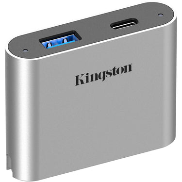 Kingston workflow usb minihub dockingstation (zilver zwart, usb-c, usb-a)