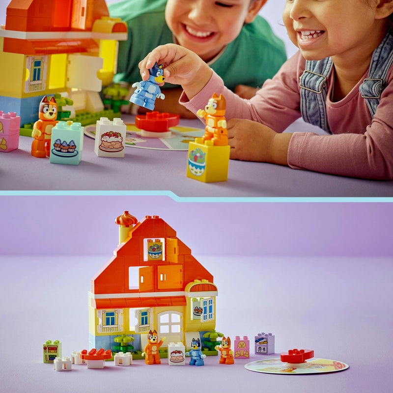 Load image into Gallery viewer, Lego duplo 10459 huis van bluey en haar familie met geheugenspel
