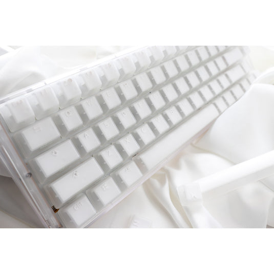 Ducky one 3 sf aura white, toetsenbord (wit, us lay-out, cherry mx brown, 65%, abs double shot, hot swap)