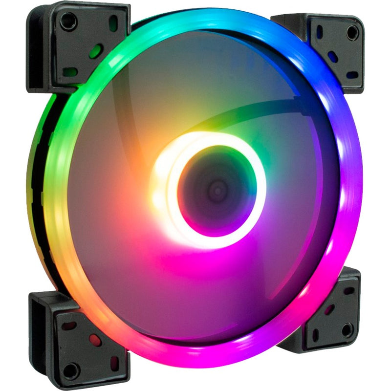 Load image into Gallery viewer, Inter-tech argus rs-141 rgb case fan (zwart, 140 x 140 x 25 mm, pwm)
