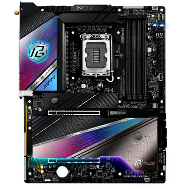 Asrock z890 nova wifi socket 1851 moederbord (zwart, raid, 5gb-lan, 2.5gb-lan, wi-fi 7, bt, sound, atx)
