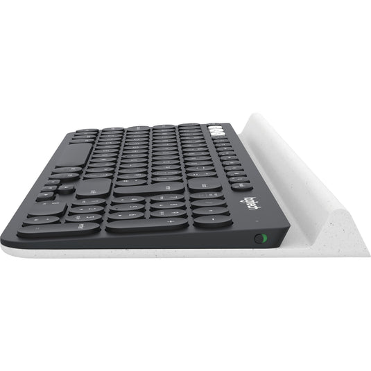 Logitech k780 multi device draadloos toetsenbord (eu lay-out (qwerty), bluetooth)