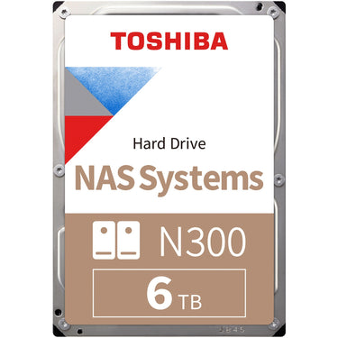 Toshiba n300 6 tb harde schijf (sata 6 gb s, bulk)